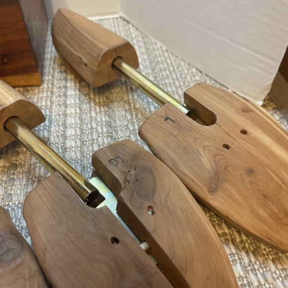 Vintage BUNDLE OF 3 Florsheim & Wooden Shoe Tree Mold 3 Pair Size 7 And … - Picture 8 of 9